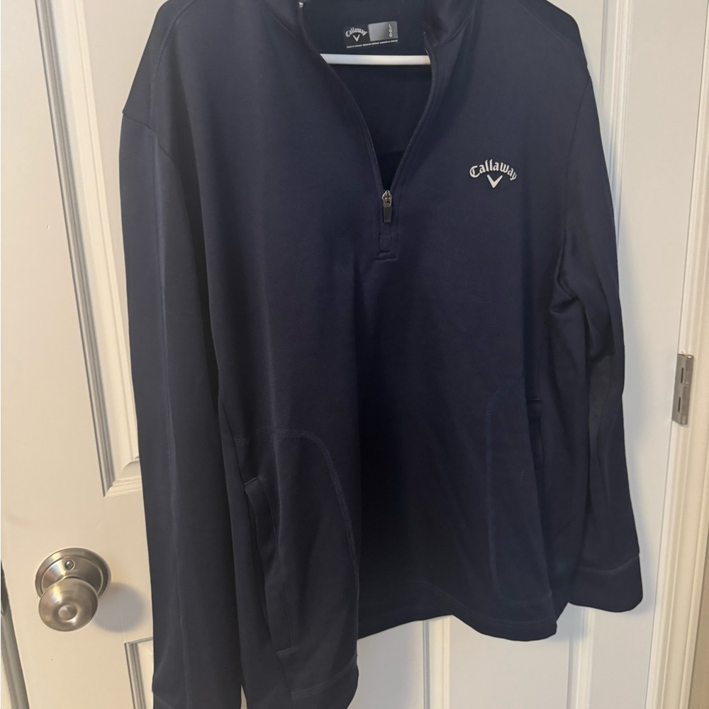 Callaway Men's Dark Blue 1/4 Zip Sweatshirt
